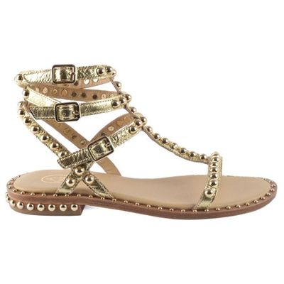 Sandals Gold Leather & Studs from Ash