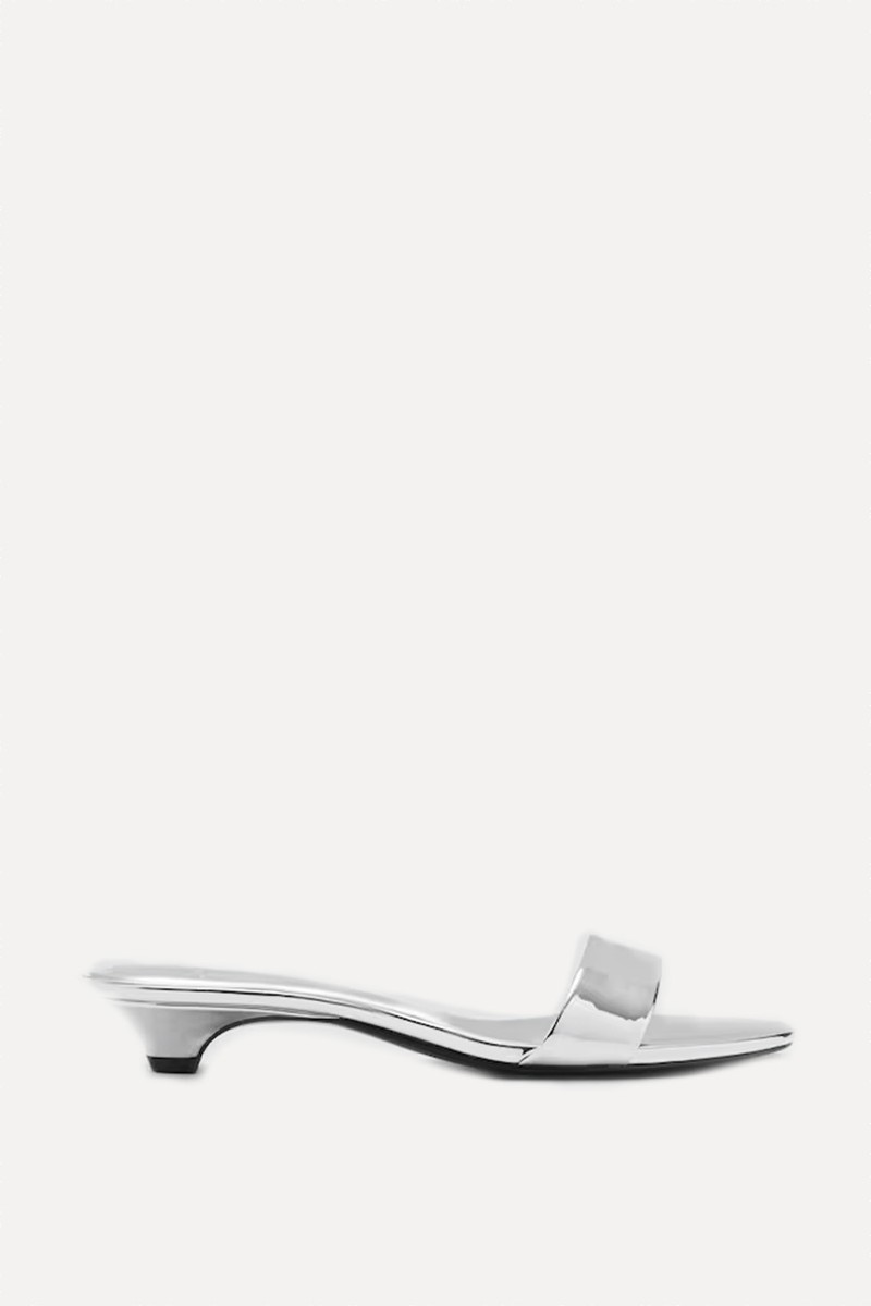 Metallic Straps Sandals from Mango