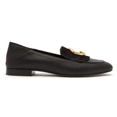 Collapsible-Heel Leather Loafers from Chloé