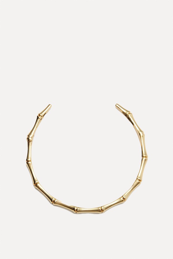 Bamboo Look Choker Necklace