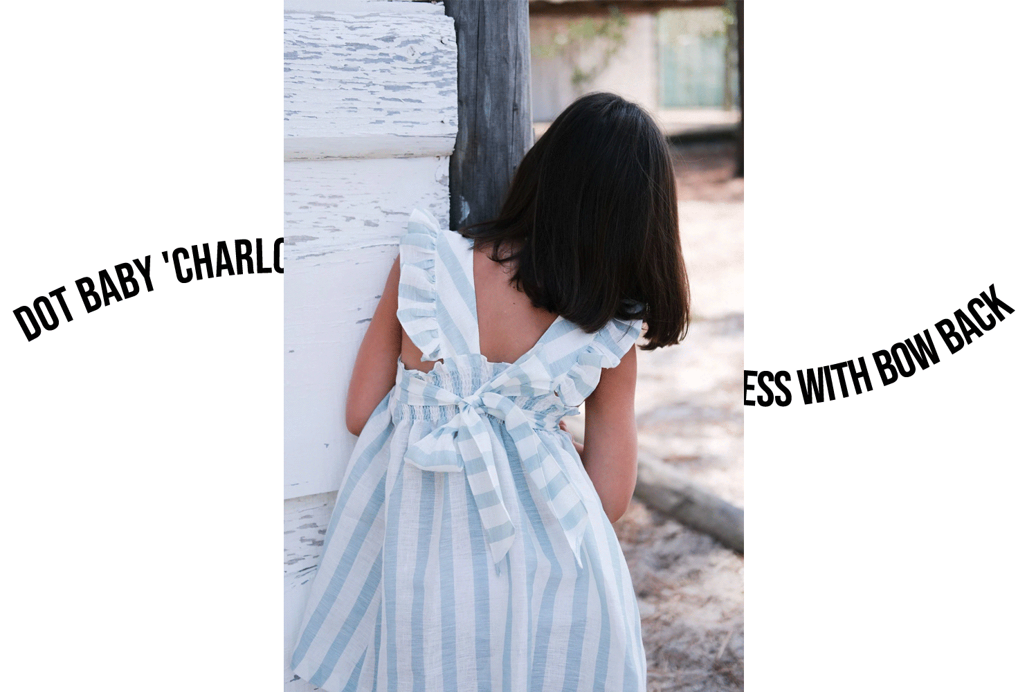 Dot Baby 'Charlotte' Dress With Bow Back