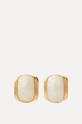 Golden Resin Earrings from Parfois