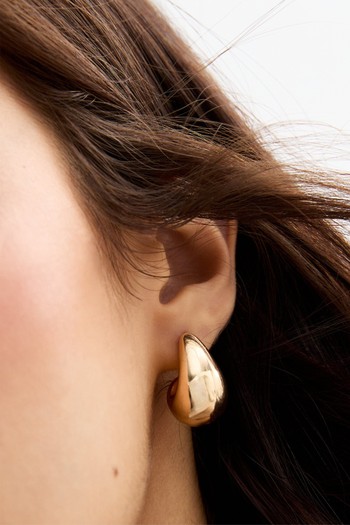 Chunky Teardrop Stud Earrings