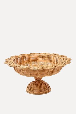 Luciana Rattan Scalloped Bowl from Mrs. Alice