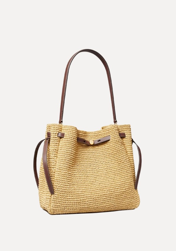Large Romy Straw Bucket Bag*
