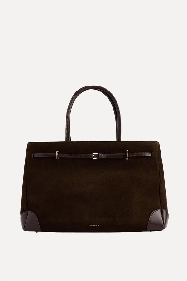 Suede Book Tote Bag 33 from Verafied