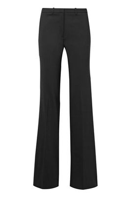 Demitria Stretch Wool Flared Trousers from Theory