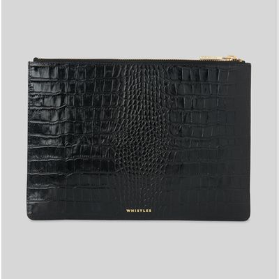 Shiny Croc Medium Clutch from Whistles