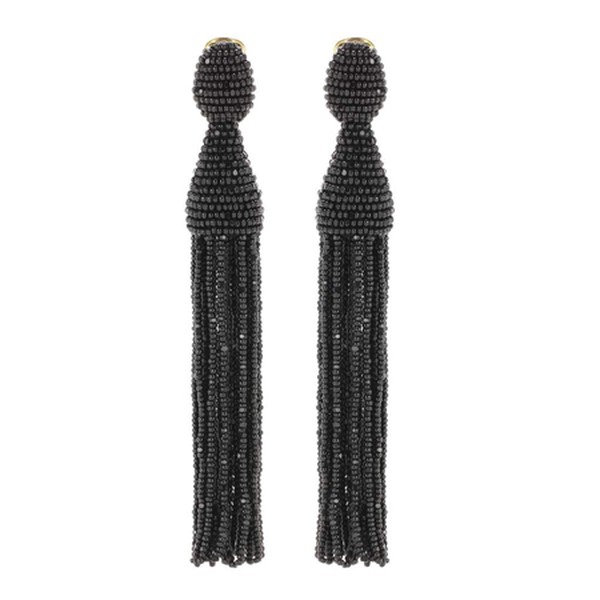 Tasselled Clip- On Earrings from Oscar De La Renta