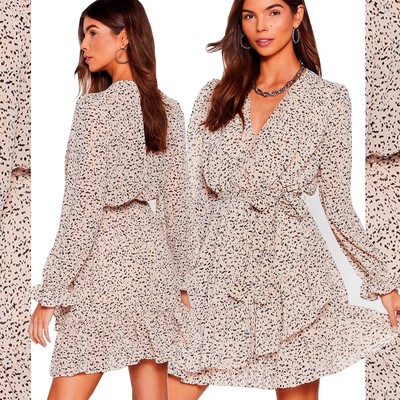 Spots Of Fun Ruffle Wrap Dress, £17.50 (was £35)