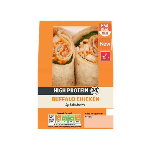 High Protein Buffalo Chicken Wrap from Sainsbury's