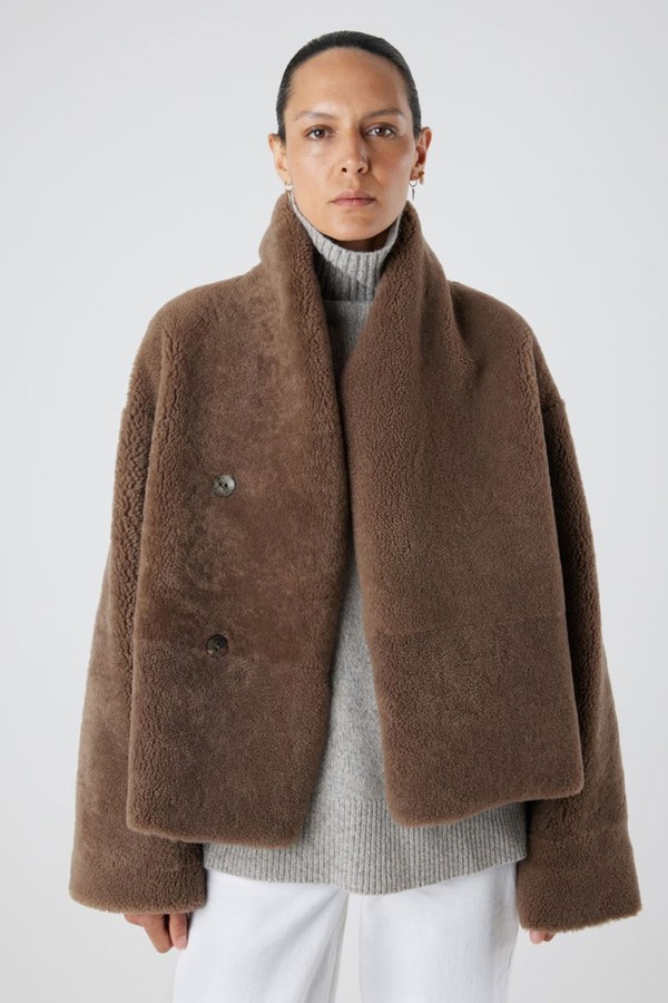 Boxy Shearling Jacket from Gushlow & Cole