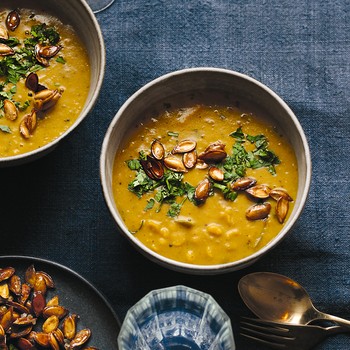 Creamy Curried Pumpkin & Split Pea Dal