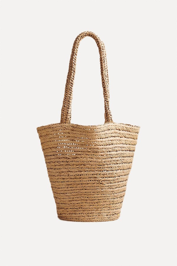 Malta Handwoven Straw Tote from J.Crew