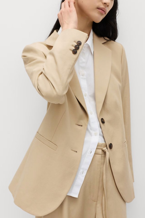 Lyocell Rich Single Breasted Blazer  from Marks & Spencer