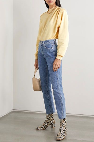 Rimini Gathered Cotton-Jersey Sweatshirt from Remain Birger Christensen