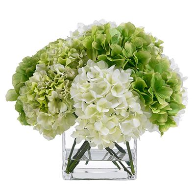 Green & Cream Hydrangea Bouquet from LuxeDeco