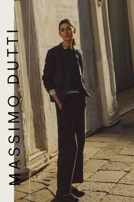 Cropped 100% Linen Trousers from Massimo Dutti