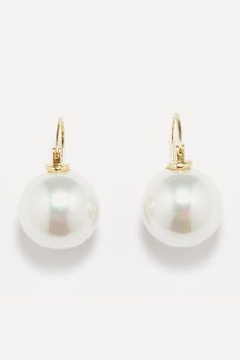 Pearl & Gold-Plated Earrings from Fallon