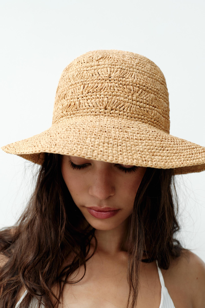 Woven Raffia Hat