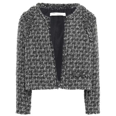 Disco Frayed Metallic Bouclé-Tweed Jacket from Iro