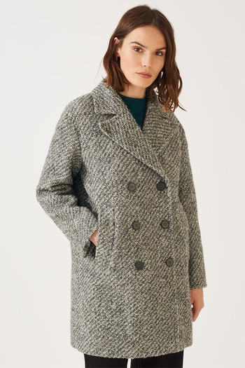 Boucle Oversized Pea Coat, £200 (was £250)