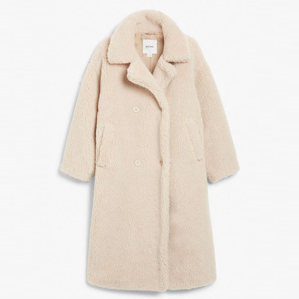 Teddy Borg Coat from Monki