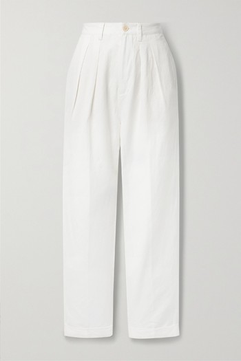 Pleated Linen, Tencel & Cotton-Blend Tapered Pants from Alex Mill