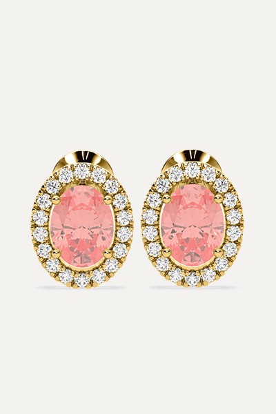 Georgina Pink Lab Diamond Earrings