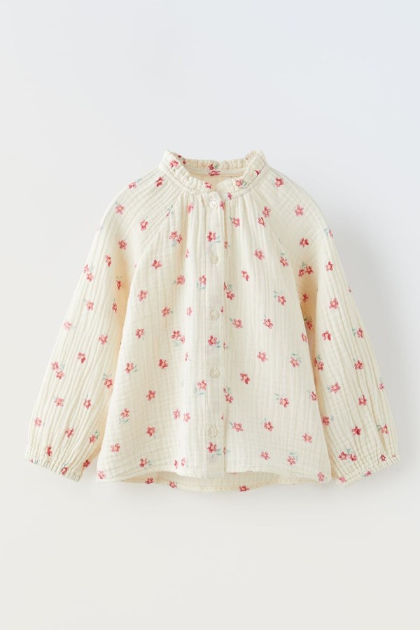 Textured Floral Shirt