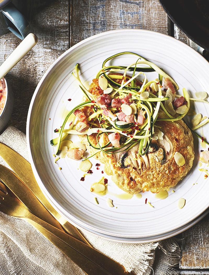 Closed-Cup Mushroom Pancakes