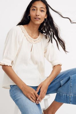 Crochet Peasant Top from Madewell