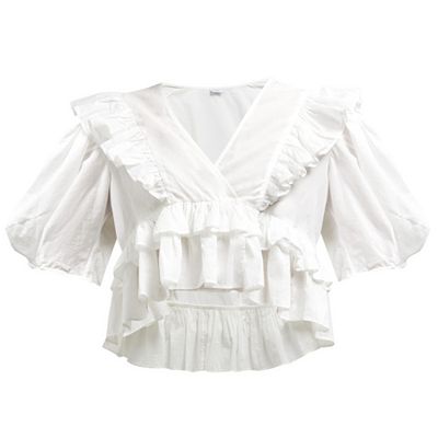 Elodie Cotton-Voile Blouse from Rhode