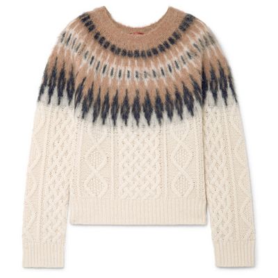Parvati Cable-Knit Wool-Blend Sweater from Altuzarra