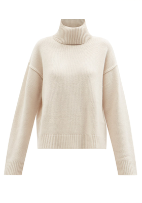 Wool & Cashmere-Blend Roll-Neck Sweater