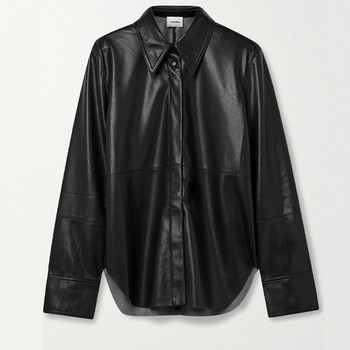 Naum Vegan Leather Shirt from Nanushka