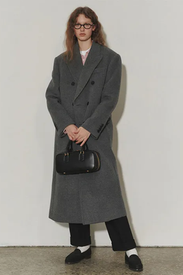 Tailored Double-Breasted Wool Coat from W. Concept