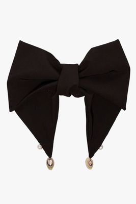 Black Oversized Bow Hair Clip from Wald Berlin