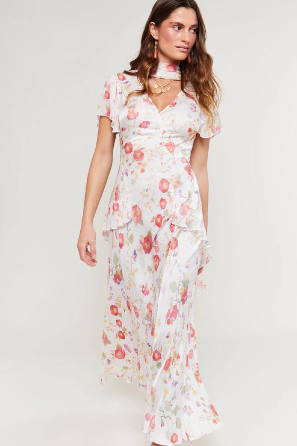 Evie Ruffled Midi Dress from Rixo