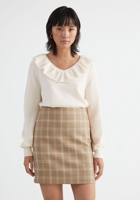 Ruffle Collar Wool Knit Sweater from & Other Stories