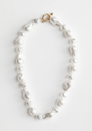 Organic Pearl Bead Necklace