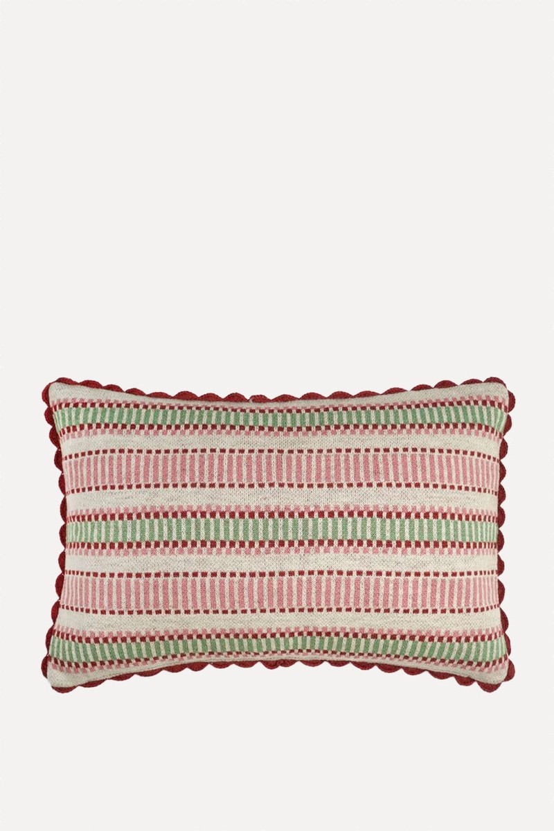 Knitted Stripe Cushion from Birdie Fortescue