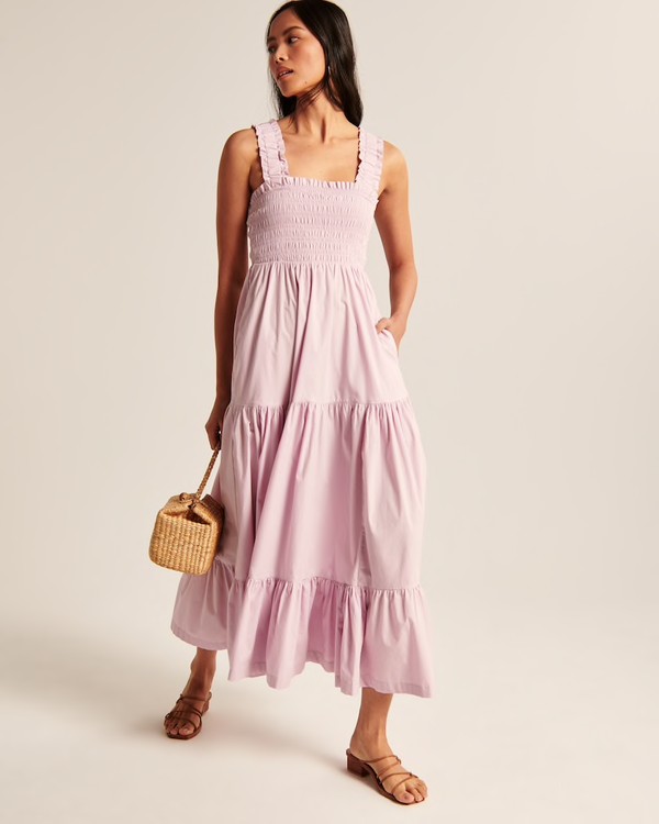 Smocked Bodice Easy Maxi Dress