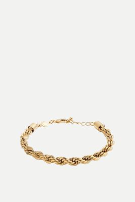 Reine Waterproof Gold Rope Bracelet
