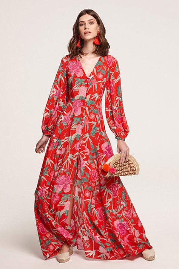 Prisha Floral Long Dress
