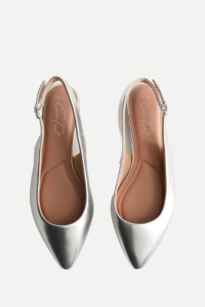 Point Toe Slingback Shoes