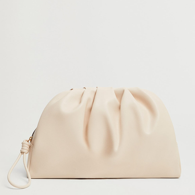 Pleated Volume Clutch from Mango