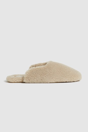 Ava Shearling Slippers from Reiss