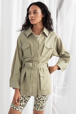 Oversized Belted Workwear Jacket from & Other Stories