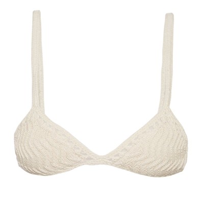 Crochet Triangle Bikini Top from She Made Me